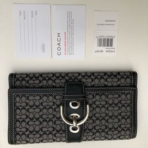 black coach wallet